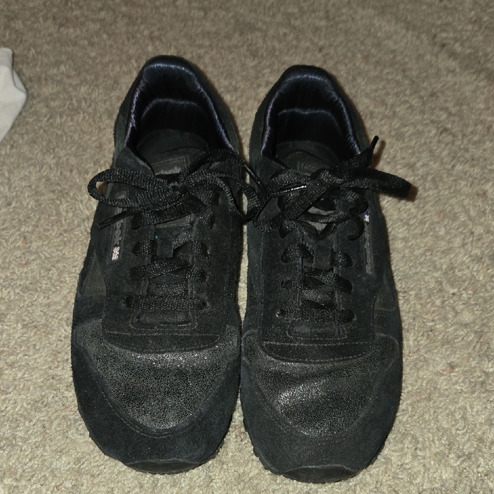 Reebok Classic Nylon Women's Shoes Black Size 8.5